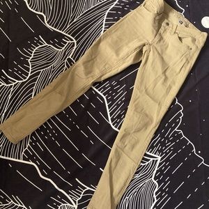 Universal thread tan skinny jeans